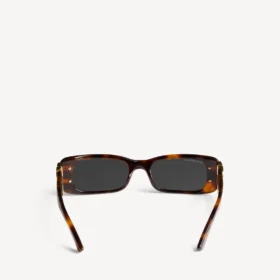Gafas de sol rectangulares Dynasty para mujer en color havana medio