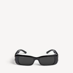 Gafas de sol rectangulares Dynasty para mujer en negro