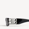 Gafas de sol rectangulares Dynasty para mujer en negro