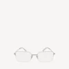 Gafas de sol rectangulares «Invisible» en color plateado