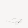 Gafas de sol rectangulares «Invisible» en color plateado