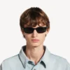 Gafas de sol rectangulares para uso diario en negro