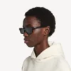 Gafas de sol rectangulares para uso diario en negro