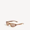 Gafas de sol redondas Neo en color habana con rayas rubias