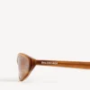 Gafas de sol redondas Neo en color habana con rayas rubias