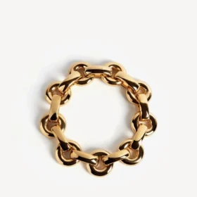 Gargantilla de cadena Eisa para mujer en dorado brillante Gargantilla de cadena Eisa para mujer en dorado brillante