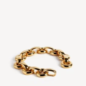 Gargantilla de cadena Eisa para mujer en dorado brillante Gargantilla de cadena Eisa para mujer en dorado brillante