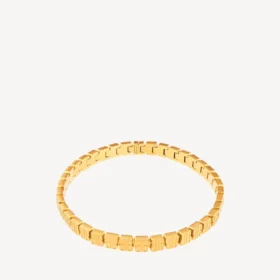 Gargantilla nano mini link para mujer en oro brillante Gargantilla nano mini link para mujer en oro brillante