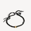 Gargantilla tipo choker «nano ribbon bb» para mujer en negro/oro brillante