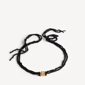 Gargantilla tipo choker «nano ribbon bb» para mujer en negro/oro brillante Gargantilla tipo choker «nano ribbon bb» para mujer en negro/oro brillante