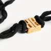Gargantilla tipo choker «nano ribbon bb» para mujer en negro/oro brillante