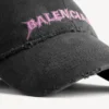 Gorra Balenciaga DIY para hombre en negro Gorra Balenciaga DIY para hombre en negro