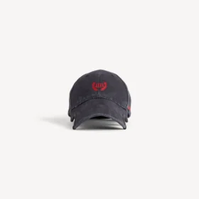 Gorra clásica Laurel en negro deslavado/rojo
