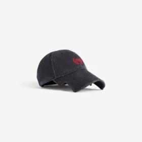 Gorra clásica Laurel en negro deslavado/rojo