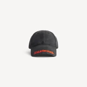 Gorra con logotipo para hombre en negro