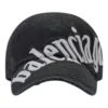 Gorra de béisbol con logotipo diagonal «Negro Blanco» 680738410B21077