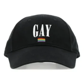Gorra de béisbol de sarga de algodón con logotipo del Orgullo bordado «Negro» 670811410B21000 Gorra de béisbol de sarga de algodón con logotipo del Orgullo bordado «Negro» 670811410B21000