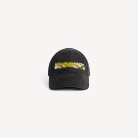 Gorra de béisbol para hombre «Messy Spray» en negro