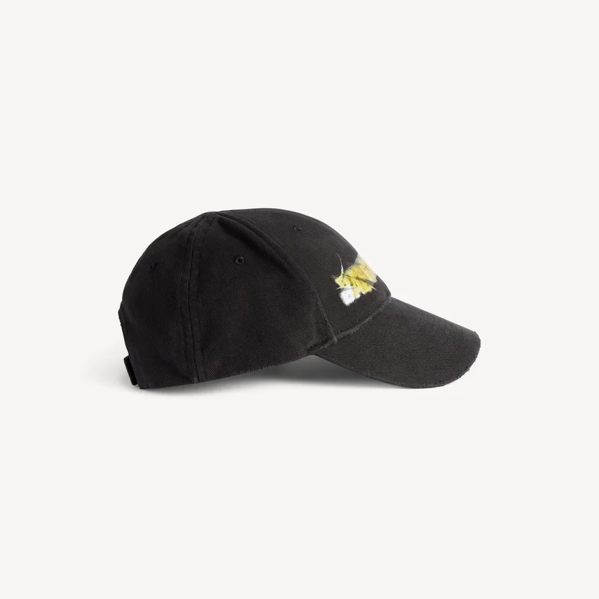 Gorra de béisbol para hombre «Messy Spray» en negro Gorra de béisbol para hombre «Messy Spray» en negro