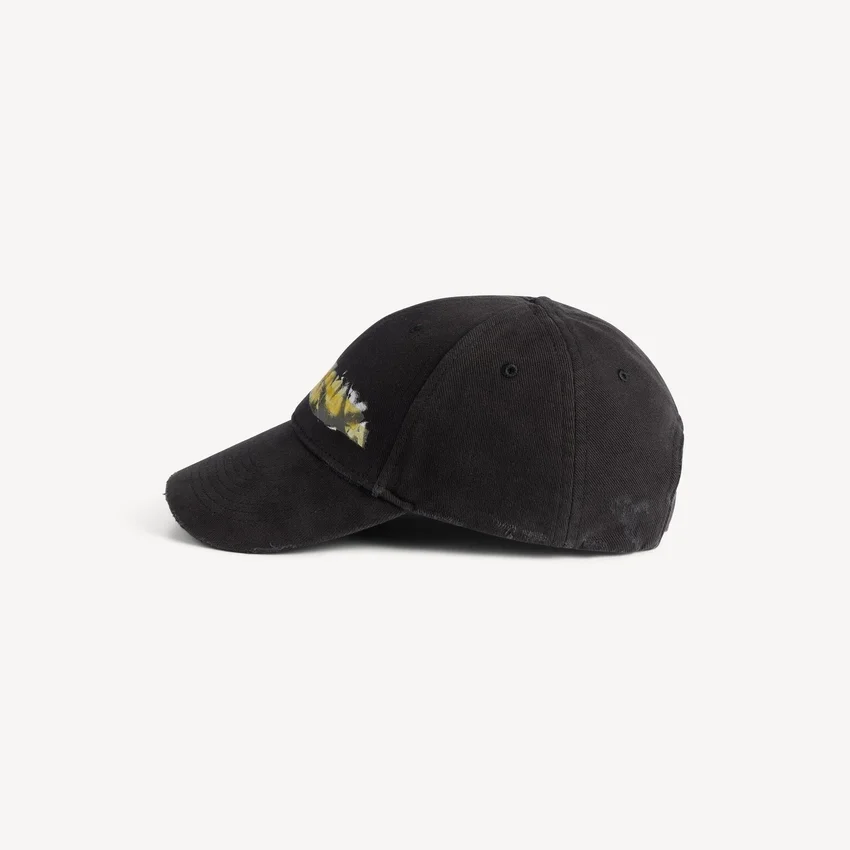 Gorra de béisbol para hombre «Messy Spray» en negro Gorra de béisbol para hombre «Messy Spray» en negro