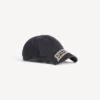 Gorra de cinta adhesiva para hombre en negro descolorido