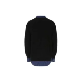Jersey de capas con detalles de camisa «Negro» 675268T32151000 Jersey de capas con detalles de camisa «Negro» 675268T32151000