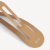 Juego de 2 pinzas con broche Holli XXL para mujer en beige/plata brillante