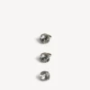 Juego de aretes de gala para mujer en oro oscuro/cristal Juego de aretes de gala para mujer en oro oscuro/cristal