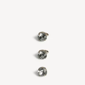 Juego de aretes de gala para mujer en oro oscuro/cristal Juego de aretes de gala para mujer en oro oscuro/cristal