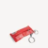 Llavero/colgante para hombre con forma de bolsa de bocadillos en rojo Llavero/colgante para hombre con forma de bolsa de bocadillos en rojo