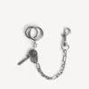Llavero Neverlost para hombre en plata antigua Llavero Neverlost para hombre en plata antigua