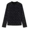 Mini suéter con estampado integral «Negro» 730402TNVQ91073