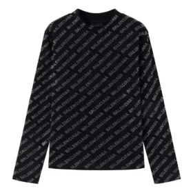 Mini suéter con estampado integral «Negro» 730402TNVQ91073 Mini suéter con estampado integral «Negro» 730402TNVQ91073