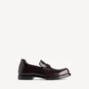 Mocasines cómodos para hombre en color burdeos oscuro