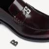 Mocasines cómodos para hombre en color burdeos oscuro