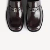 Mocasines cómodos para hombre en color burdeos oscuro