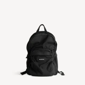 Mochila Explorer de múltiples bolsillos para hombre en negro