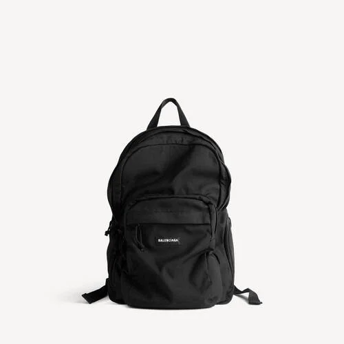 Mochila Explorer de múltiples bolsillos para hombre en negro Mochila Explorer de múltiples bolsillos para hombre en negro
