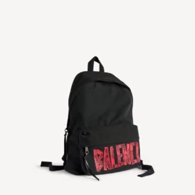 Mochila Tape Type para hombre en negro/rojo