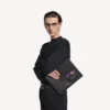 Monedero para tarjetas de crédito para hombre en negro Monedero para tarjetas de crédito para hombre en negro