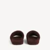 Mules abiertos con pelo para hombre en color châtaigne Mules abiertos con pelo para hombre en color châtaigne