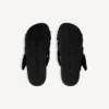 Mules con cinturones para hombre en negro