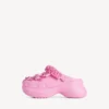 Mules Crocs™ para mujer con Jibbitz™ en rosa claro