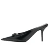 Mules de cuero Knife BB «Negro» 694722WBBI21000