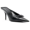 Mules de cuero Knife BB «Negro» 694722WBBI21000