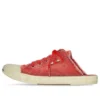 Mules de París «Algodón desgastado rojo y goma blanca» 693952W3RC36090