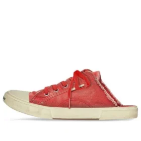 Mules de París «Algodón desgastado rojo y goma blanca» 693952W3RC36090