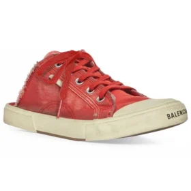 Mules de París «Algodón desgastado rojo y goma blanca» 693952W3RC36090