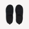 Mules de plataforma blanda «Alaska» para mujer en negro