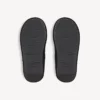Mules de plataforma blanda «Alaska» para mujer en negro